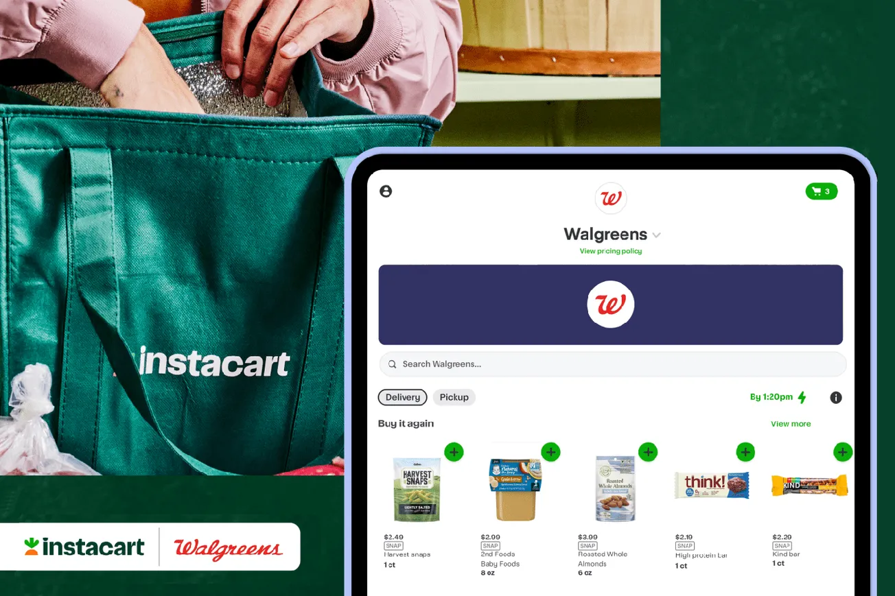 Walgreens teams with Instacart to accept SNAP/EBT for online orders nationwide