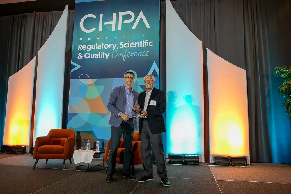 CHPA honors Dr. Doug Bierer with William Cooley Regulatory & Scientific Affairs Career Achievement Award