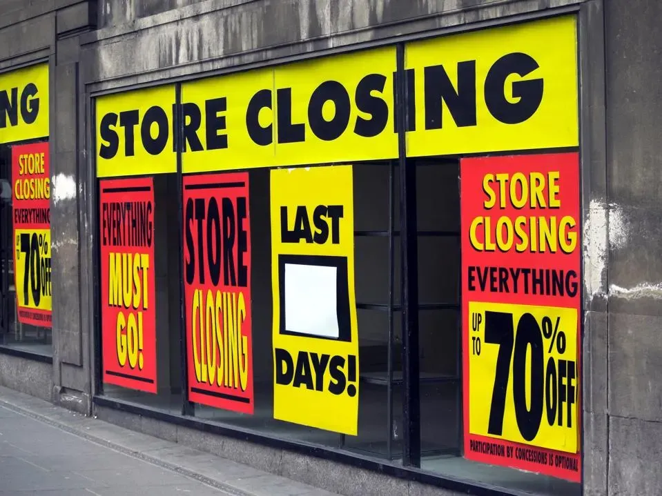 Store closures reach highest level since 2020