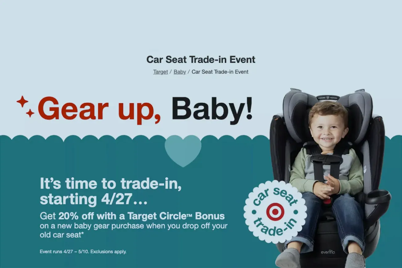 Target revs up its annual car seat trade-in program with expanded deals on baby gear