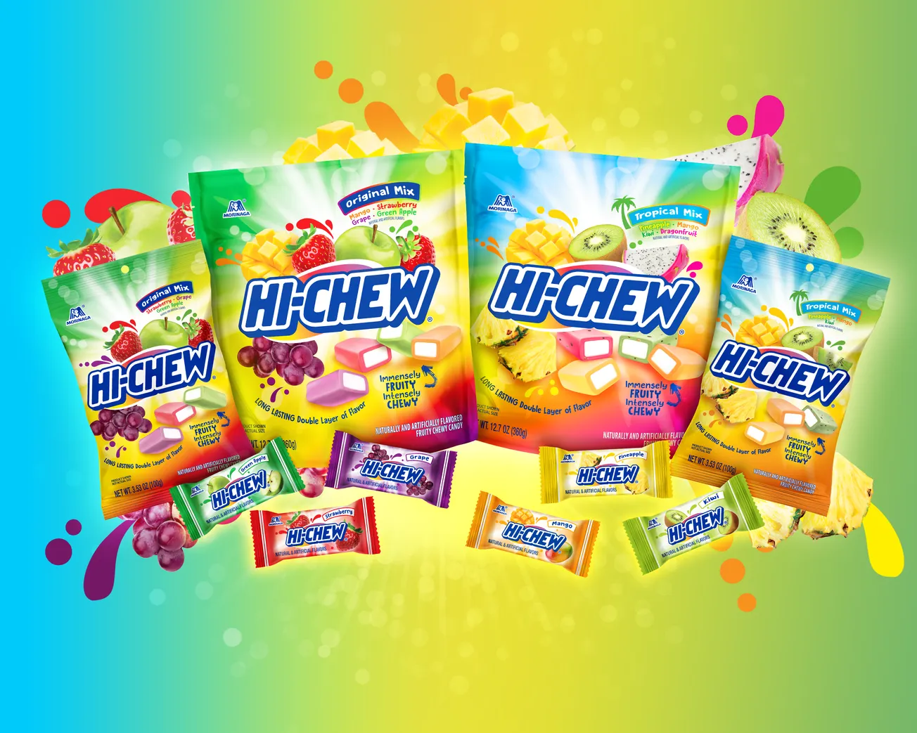 HI-CHEW unveils bold new look and colorful candy refresh