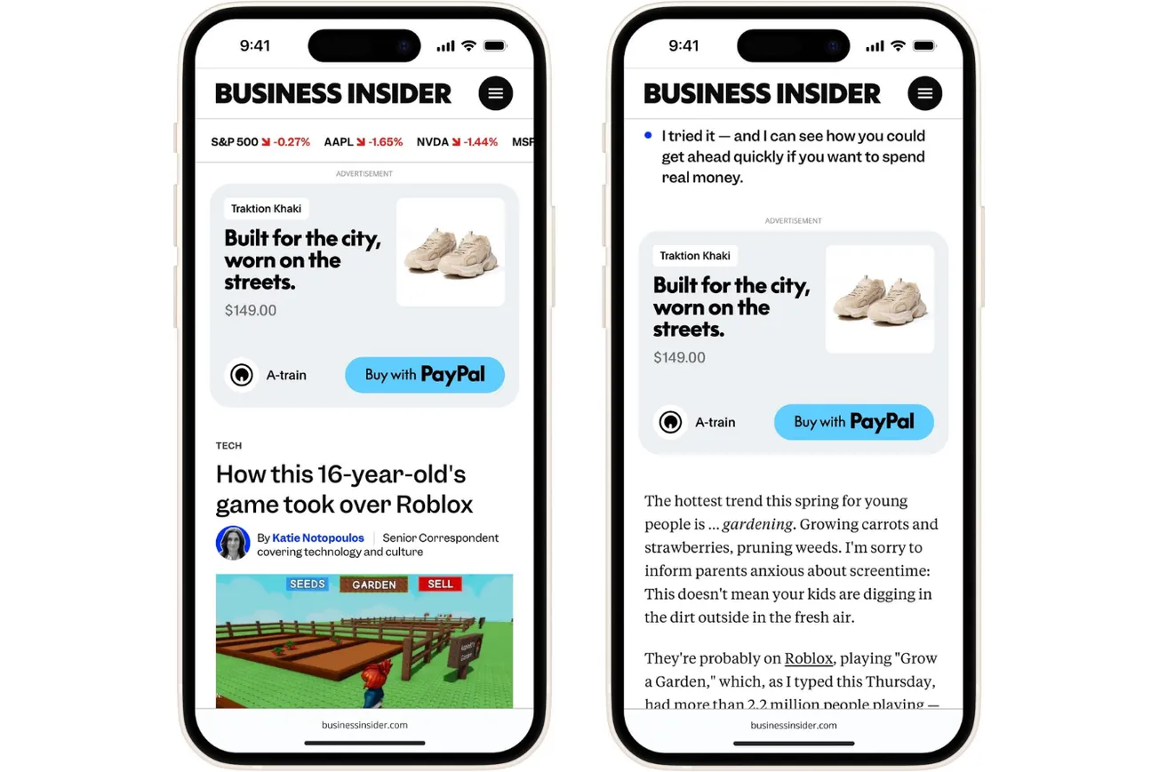 PayPal’s new Storefront Ads turn browsing into buying