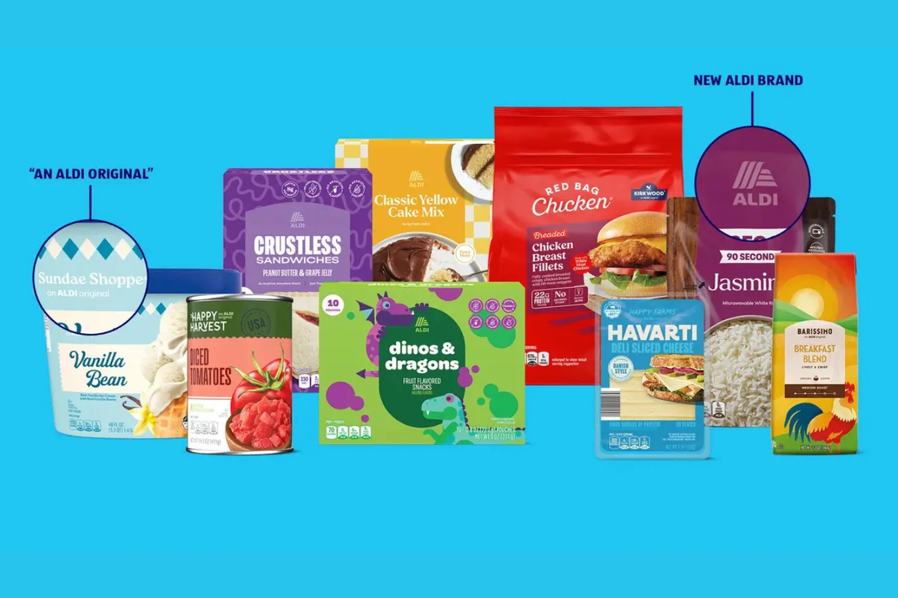 Aldi launches biggest packaging refresh and debuts own brand