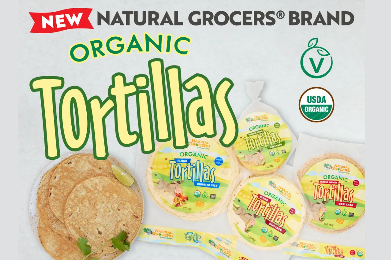 Natural Grocers unveils organic tortillas