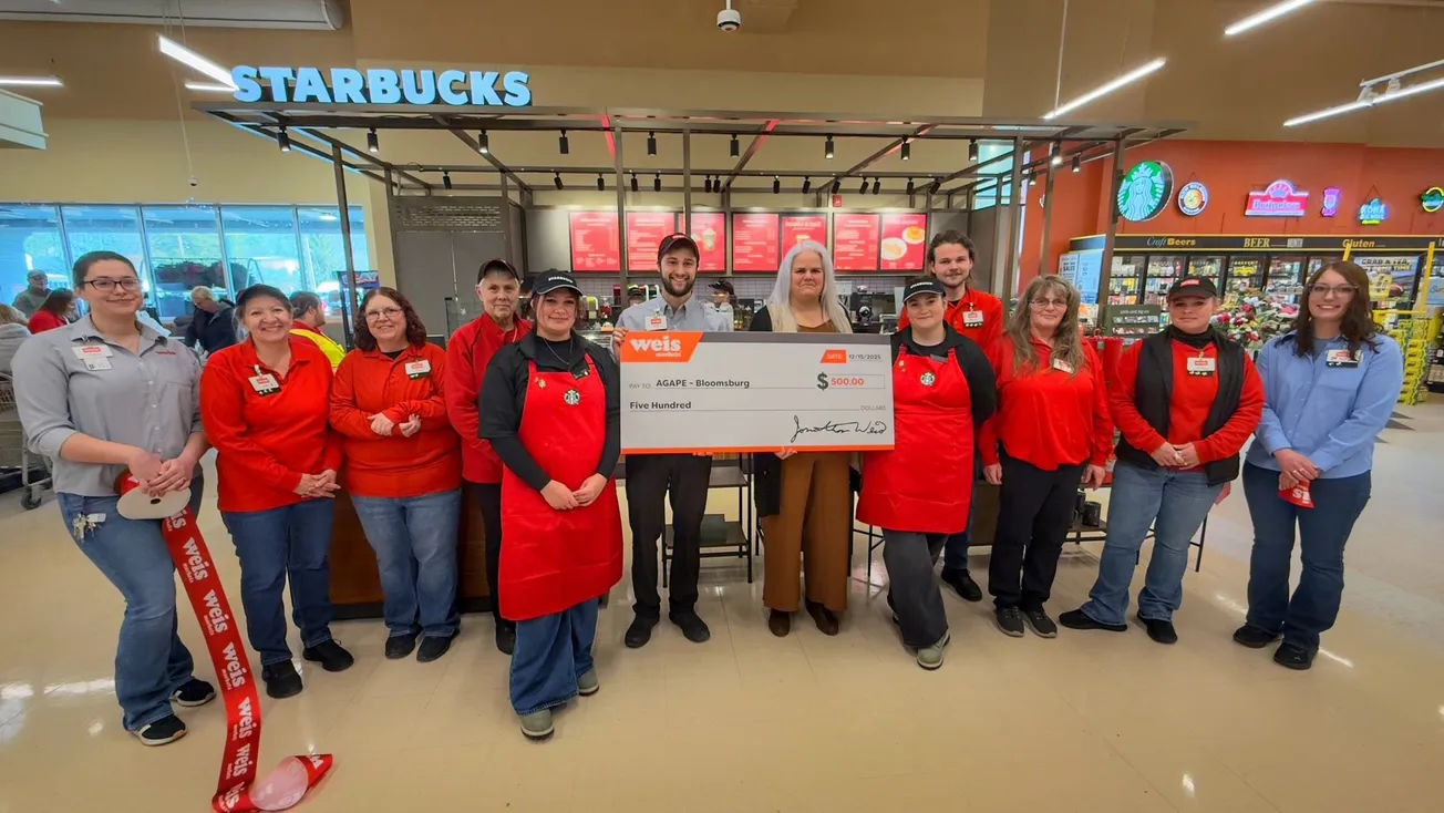 Weis Markets debuts Starbucks kiosk in Bloomsburg store