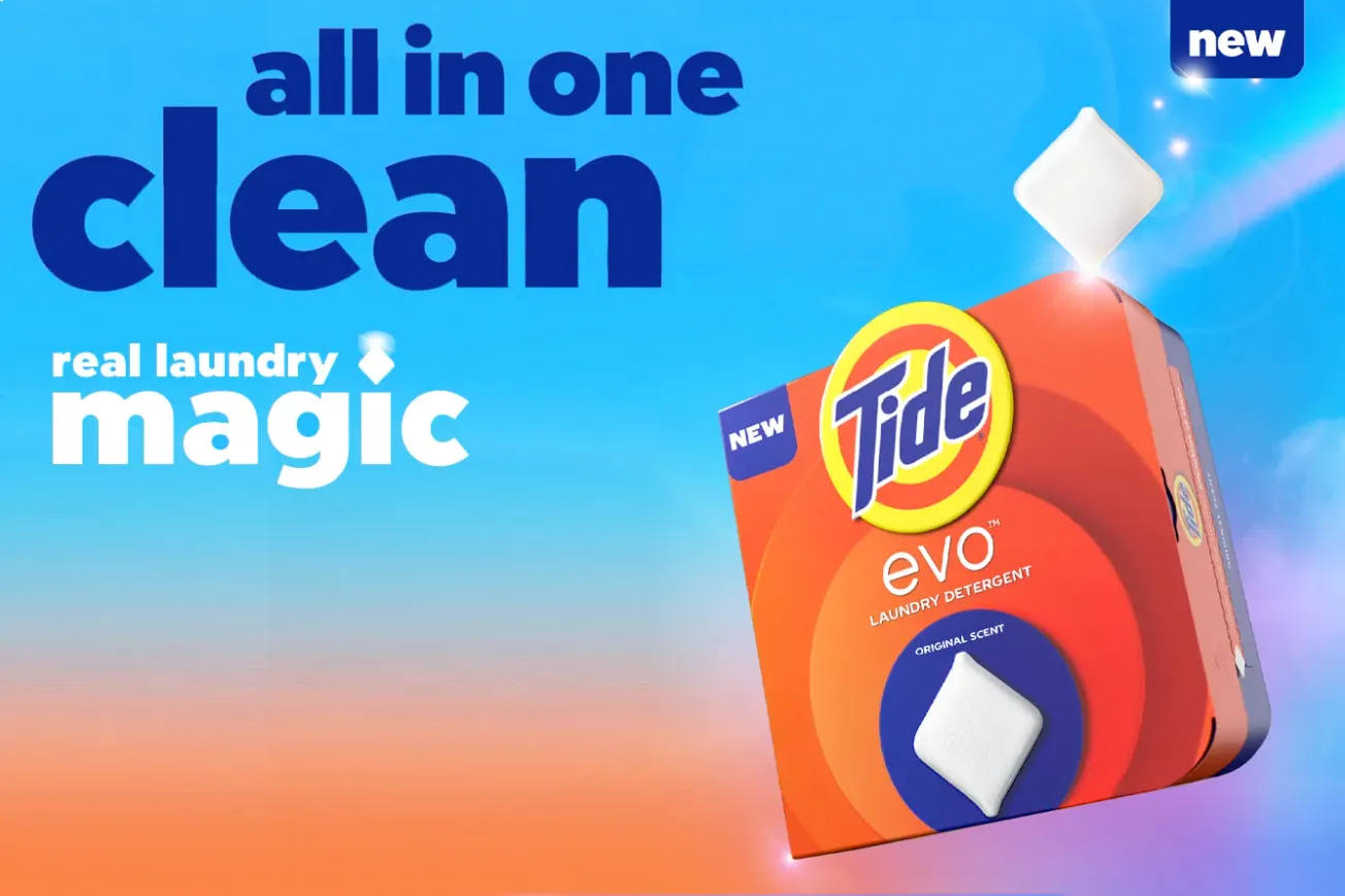 Tide introduces the ‘evo’ laundry tile, an alternative to laundry PODs