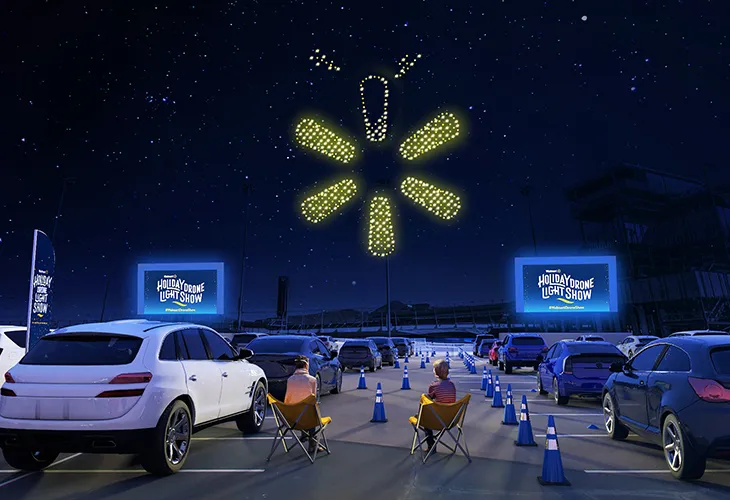 Walmart Drone Lights