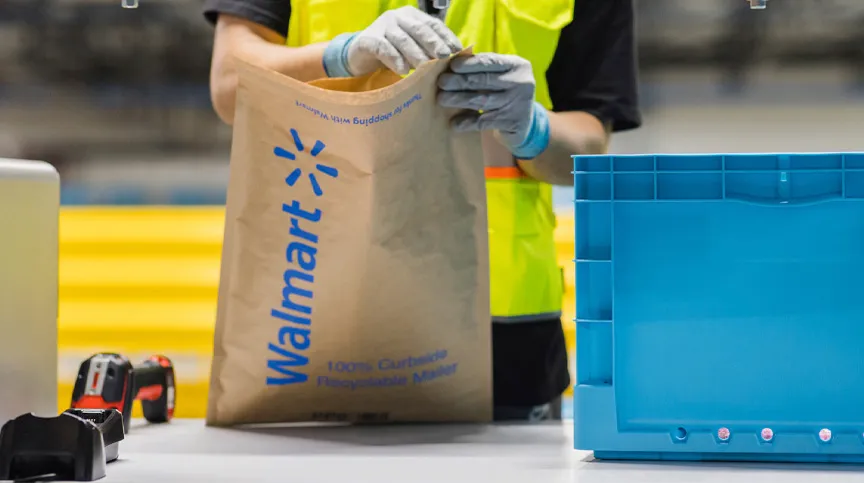 Walmart making online orders more sustainable